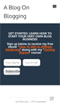 Mobile Screenshot of ablogonblogging.com